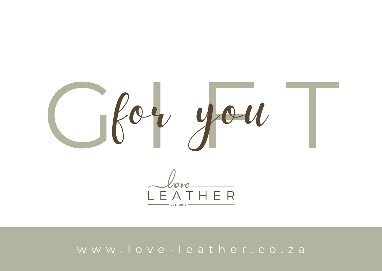 Love Leather Gift Card